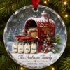 Picture of Personalized Christmas Mailbox Glass Ornament, Custom Family Name Ornament, Family Christmas Keepsake Gift, Personalized Holiday Decor 2026