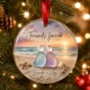 Picture of Personalized Best Friend Glass Ornament, Friends Forever Beach Christmas Keepsake, Custom Names Bestie Gift, Friendship Ornament 2026