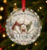 Picture of The Year We Became A Family Ornament 2026, Personalized Glass Christmas Ornament, Custom Family Bear Ornament, New Family Christmas Gift