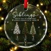 Picture of Personalized Siblings Christmas Ornament,Custom Family Tree Ornament, Siblings Gift, Christmas Tree Name Ornament, Family Keepsake 2026 Gift