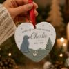 Picture of Personalized Pet Memorial Christmas Ornament, Custom Dog Memorial Ornament, Pet Lover Ornament, In Loving Christmas Memory Keepsake Gift