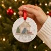 Picture of Personalized Pet Family Christmas Ornament, Custom Dog & Cat Christmas Ornament, Pet Lover Christmas Gift, Pet Family Keepsake Ornament