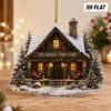 Picture of Personalized Family Cabin Christmas Ornament, Custom Cabin Vacation Ornament, Rustic Cabin Christmas Decor, Lake House Keepsake Gift
