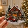 Picture of Personalized Christmas Tree Farm Acrylic Ornament, Custom Family Name Ornament, Red Truck Christmas Decor, Tree Farm Holiday Keepsake Gift
