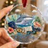 Picture of Personalized Cruise Ornament, Custom Family Cruise Ship Ornament, Tropical Vacation Keepsake, Cruise Lover Gift, Travel Christmas Decor