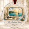 Picture of Personalized Cruise Window Ornament, Custom Cruise Ship Christmas Ornament, Family Vacation Keepsake, Cruise Porthole Gift, Travel Decor