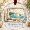 Picture of Personalized Cruise Window Ornament, Custom Cruise Ship Christmas Ornament, Family Vacation Keepsake, Cruise Porthole Gift, Travel Decor