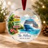 Picture of Personalized Cruise Ship Ornament, Custom Family Cruise Christmas Ornament, Caribbean Vacation Keepsake, Ship Name Gift, Travel Cruise Decor