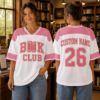 Picture of Custom Book Club Oversized Jersey, Personalized Reading Jersey, Custom Name Number Book Lover Shirt, Librarian Gift, Reader Oversized Tee