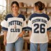 Picture of Custom Pottery Club Jersey Shirt, Personalized Pottery Jersey, Custom Name Number Ceramic Artist Shirt, Clay Studio Oversized Jersey Tee