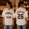 Picture of Custom Candle Club Jersey Shirt, Personalized Candle Making Jersey, Candle Lover Gift, Custom Name Number Candle Maker Tee, Cozy Craft Shirt