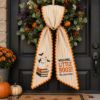 Picture of Personalized Teacher Halloween Sash, Welcome Little Boos Embroidered Sash, Custom Teacher Name, Spooky Halloween Classroom Fall Accessory