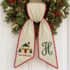 Picture of Personalized New Home Christmas Sash, First Christmas in New Home Embroidered Sash, Custom Monogram Housewarming Gift, New Home 2026