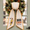 Picture of Personalized Teacher Halloween Sash, Boo Crew Embroidered Sash, Custom Teacher Halloween Class  Accessory, Ghost Pencil Fall Gift Teacher