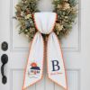 Picture of Personalized Beach House Sash, Coastal House Embroidered Monogram Sash, Custom Initial Summer Holiday Accessory, Beach House Lover Gift