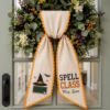 Picture of Personalized Teacher Halloween Sash, Spell Class Embroidered Sash, Custom Teacher Name, Witch Hat Sash Accessory, Halloween Teacher Gift