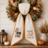Picture of Personalized Our First Fall Sash, Embroidered New Home Family Name Sash, Custom First Autumn Keepsake, Housewarming Gift for Couple Sash