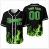 Picture of Personalized Baseball Jersey, Custom Team Name & Number Shirt, Flame Baseball Jersey, Sports Team Gift, Adult Kids Game Day Jersey
