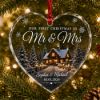 Picture of Personalized First Christmas Married Glass Ornament 2026, Custom Couple Names & Date, Mr Mrs Keepsake, Newlywed Christmas Gift, Tree Decor