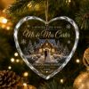 Picture of Personalized First Christmas Married Glass Ornament 2026, Custom Couple Names, Winter Wedding Keepsake, Newlywed Christmas Gift, Tree Decor
