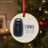 Picture of Personalized First Car Ornament 2026, Custom Name Car Key Christmas Ornament, New Driver Gift, First Vehicle Keepsake, Teen Driver Gift