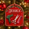 Picture of Personalized Hair Stylist Ornament, Custom Hairstylist Christmas Gift, Salon Owner Ornament, Hairdresser Gift, Name 2026 Keepsake, Xmas Gift