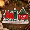 Picture of Personalized Baby First Christmas Ornament, Custom Name Train Ornament, Baby 1st Christmas Gift, Newborn Keepsake, 2026 Xmas Tree Decor Gift