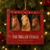 Picture of Personalized Horse Christmas Ornament, Custom Stable Name Ornament, Equestrian Gift, Horse Lover Gift, Stable Keepsake, Christmas 2026 Decor