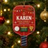Picture of Personalized Pickleball Christmas Ornament, Custom Name Pickleball Gift, Player Ornament, Pickleball Lover Gift, 2026 Xmas Keepsake for Her
