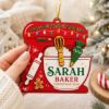 Picture of Personalized Baker Christmas Ornament, Custom Name Baking Gift, Baker Gift, Mixer Ornament, Christmas 2026 Keepsake, Holiday Kitchen Decor