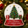 Picture of Personalized Family Christmas Ornament, Custom Family Name Snow Globe Ornament, 2026 Christmas Tree Keepsake, Holiday Home Gift for Parents