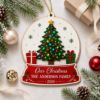 Picture of Personalized Family Christmas Ornament, Custom Family Name Snow Globe Ornament, 2026 Christmas Tree Keepsake, Holiday Home Gift for Parents