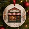 Picture of Personalized Bakery Christmas Ornament, Custom Bakery Name Gift, Baker Gift, Small Business Ornament, 2026 Christmas Keepsake, Shop Decor