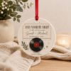 Picture of Personalized Our Song Ornament, Custom Couple Christmas Gift, Vinyl Record Keepsake, Anniversary Gift, Concert Memory Ornament for Couples