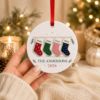 Picture of Personalized Family Stocking Christmas Ornament, Custom Stocking Name Ornament, Family Gift, 2026 Holiday Keepsake, Christmas Tree Decor