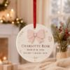 Picture of Personalized Baby Birth Ornament, Custom Birth Stats Christmas Ornament, Newborn Keepsake, Baby Girl Gift, Birth Announcement Ornament 2026