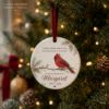 Picture of Personalized Cardinal Memorial Ornament, Custom In Loving Memory Gift, 2 Layer Ceramic Acrylic Ornament, Sympathy Christmas Keepsake 2026