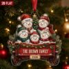 Picture of Personalized Snowman Family Ornament, Custom Family Name Christmas Gift, Family of 5 Ornament, Kids Name Keepsake, Christmas 2026 Decor