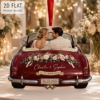 Picture of Personalized Wedding Car Ornament, Custom Couple Photo Just Married Gift, 2D Flat Acrylic Ornament, Newlywed Gift, Wedding 2026 Couple Gift