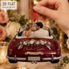 Picture of Personalized Wedding Car Ornament, Custom Couple Photo Just Married Gift, 2D Flat Acrylic Ornament, Newlywed Gift, Wedding 2026 Couple Gift