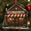 Picture of Personalized Coffee Shop Ornament, Custom Cafe Name Christmas Gift, Coffee Lover Ornament, Barista Gift, Small Business Keepsake 2026