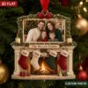 Picture of Personalized Family Photo Christmas Ornament, Custom Family Name & Stocking Names, Fireplace Holiday Keepsake, Xmas Gift for Parents 2026