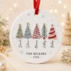 Picture of Personalized Family Christmas Ornament, Custom Names 2 Layer Ceramic Acrylic Ornament, Family Tree Keepsake, Christmas Gift for Family 2026
