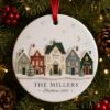 Picture of Personalized Family Christmas Ornament, Custom House Name 2 Layer Ceramic Acrylic Ornament, Family Keepsake, Christmas Gift for Parents 2026