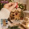 Picture of Personalized Pet Photo Christmas Ornament, Custom Dog 2 Layer Ceramic Acrylic Ornament, Pet Lover Gift, Christmas Keepsake, Dog Mom Gift