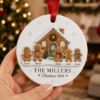 Picture of Personalized Family Christmas Ornament, Custom Gingerbread House Names 2 Layer Ceramic Acrylic Ornament, Family Christmas Keepsake Gift 2026