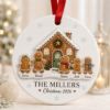 Picture of Personalized Family Christmas Ornament, Custom Gingerbread House Names 2 Layer Ceramic Acrylic Ornament, Family Christmas Keepsake Gift 2026