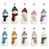 Picture of Personalized Family Christmas Ornament, 2 Layer Ceramic Ornament, Custom Snowman Family Keepsake, Family Name Xmas Gift, Holiday Tree Decor