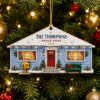 Picture of Personalized Family Ranch Home Christmas Wooden Ornament 2026, Custom Last Name House Ornament, New Home Christmas Gift, Family Keepsake