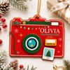 Picture of Personalized Photographer Christmas Ornament, Custom Name Camera Wood Ornament, Photography Custom Gift, Photographer Christmas Keepsake